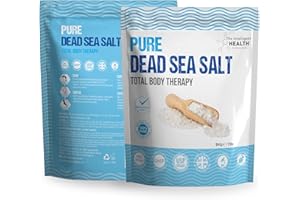 THE INTELLIGENT HEALTH Pure Dead Sea Salt - Premium Bath Salts for Muscle Recovery and Relaxation, Total Body Therapy Luxury Dead Sea Salts for Baths, 5 Kg