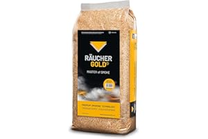 SURDEFENS 15kg Räucherspäne Rettenmaier Räuchergold HBK 750/2000 Körnung 0.75 bis 3.0 mm