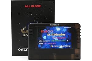Retrotech Only On Saturn Saroo HD Loader 520 Games in 1 Flash Cart 256gb - Transparent Black
