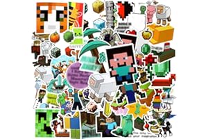 PIKAPIKA Minecraft - Lote de 50 pegatinas para coche, diseño de Minecraft