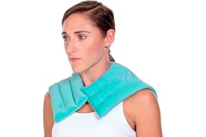 DYNAMIK PRODUCTS Ultra-Soft Heated Neck Warmer for Pain Relief, Microwavable Shoulder and Neck Wrap – Premium, Odourless, Maximum Coverage & Long-Lasting Warmth - Heat Pads for Neck and Shoulder Pain Relief (Dynamik)