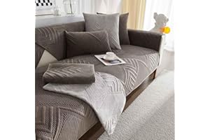 Cugzue Sofabezug Ecksofa L Form, Couch Überzug U Form, 1 2 3 4 Sitzer Sofa Überzug Samt, Sofaüberwurf Sofaschoner rutschfest, Pets Dog Sofa Überwurf Sofaschutz,#13-110x160cm