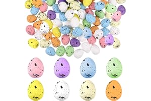 XIABYAYU Miniatur Ostereier, 100 Stück Kleine Bunte Ostereier, Mini Ostereier, Osterschmuck, Ostern Eier Deko, Ostern Dekoration Eier für Ostern Party
