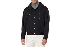 LRG Men's Lifted Research Collection Hooded Denim Jacket