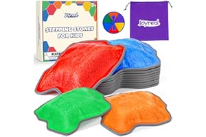 JOYREAL Kamienie do balansowania dla dzieci, zestaw kamieni do balansowania, do użytku wewnątrz i na zewnątrz, pikowane, kamienie do balansowania, dla dzieci w wieku od 3, 4, 5, 6 lat