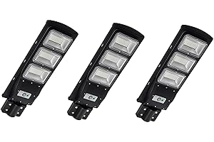 TEMPO DI SALDI 3 X Lampione Stradale A Led 90W Con Pannello Solare Crepuscolare E Telecomando
