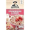 Quaker Strawberries & Cream Instant Oatmeal 8x30gm
