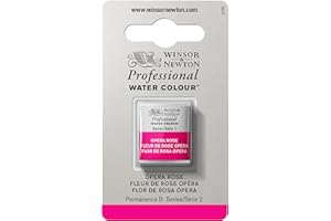 Winsor & Newton Aquarelle Professionnel - Peinture Aquarelle, Haute Luminosité, Résistante à la Lumière, Qualité Archive, Demi Godet, Couleur Rose Opéra ROW
