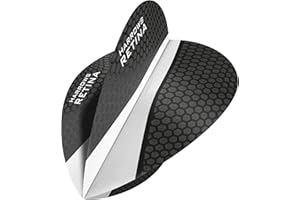 Darts Corner Harrows Retina - Plumas para dardos (15 unidades), extrafuertes, 100 micras, forma de pera, transparente