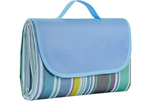 EEM FASHION EEM Coperta da Picnic, Coperta da Picnic Impermeabile all'aperto, Resistente Coperta da Picnic Pieghevole Oxford Stuoia da Spiaggia per Escursionismo, Campeggio(200 * 190 CM)
