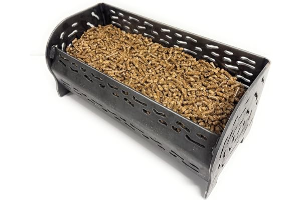 Panier à pellets/granulés bruleur pour cheminée/poele et exterieur haute qualité fabrication robuste 7,5Kg