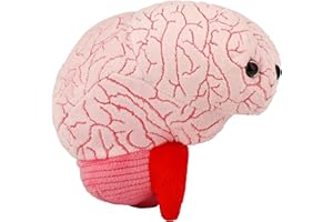 GIANT MICROBES Brain Organ Plush - Adorably Realistic Plush Brain Organ Educational Biology Gift, Great tool for Educators, Excellent Gift for Doctors, Nurses, Teachers, and Scientists