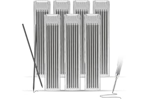 XIYING Tracer Pencil Refills, 42 Pcs Black Pencil Refills for Woodwork Construction Building, Replacement Woodworking Marking Scribe Tools