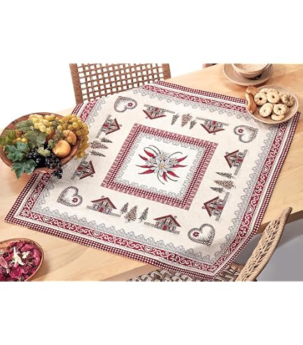 Copritavolo Salotto Cucina Cinigliato Lavorazione Jacquard Modello Gold 140x240 Beige | Leroy Merlin