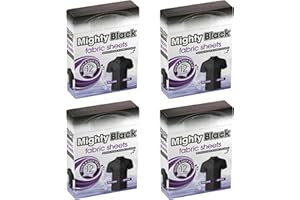 4 Pack Bundle - Swirl Mighty Black Fabric Sheets (4x 12). Handy Sheets To Revitalize Black And Dark Colours. A Hadco Bundle.