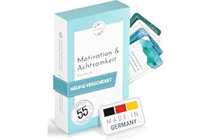 ‎SCHREIBLICHKEIT Schreiblichkeit® 55 Motivationskarten [EDITION 2024/2025] Impulskarten mit Affirmationen für Motivation & Achtsamkeit | Achtsamkeitskarten | Affirmationskarten | Mutmachkarten | Manifestationskarten