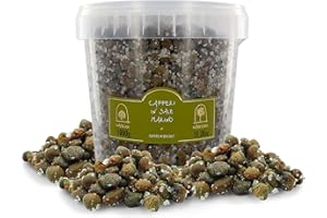 LA NICCHIA PANTELLERIA Capperi sotto sale, calibro piccolo, 4/8 mm - vaso plastica 1kg