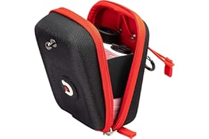 ACHIX Coque Rigide pour télémètre de Golf Compatible avec Bushnell/Callaway/Tectectec, Sac de Transport Universel avec Mousqueton et Clip Ceinture pour la Plupart des Marques de télémètres, Noir,