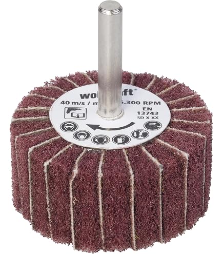 Roue à Lamelles Abrasive Tivoly Pour Perceuse - Diamètre 60mm X épaisseur 40mm - Grain - Neuf