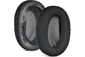 JOYSOG Do słuchawek Razer Opus X, wymienne nauszniki do bezprzewodowych słuchawek Razer Opus X, poduszki na uszy, osłony uszu, części naprawcze (siatka piłkarska i czarne)