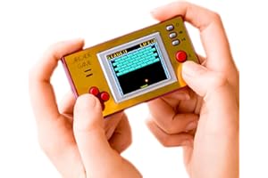 Silvergear® Mini Consola de Juegos Retro | Consola de Juegos Portátil Arcade con 150 Juegos | Consola Retro Portátil | Consola de Videojuegos Retro con Kames Clásicos 9×5×2 cm | Or