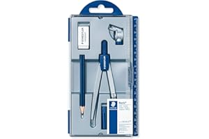 Staedtler Noris Club 550 60 S1 - Set di compasso con 6 pezzi per la scuola
