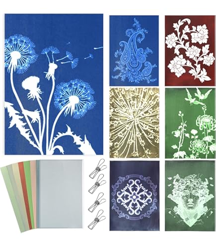 Cyanotype Paper, Sheet Sun Print Paper Kit High Sensitive Sun Paper Craft Paper For Adults Diy Projects Art - View #9