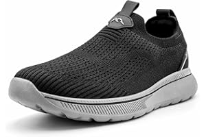 ODCKOI Chaussures de Course Homme Slip on Baskets sans Lacets Baskets Fitness Running Chaussures de Respirante Sport Chaussures