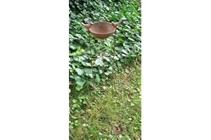 DEKO-IMPRESION Bird Bath on Trellis, Feeding Station, Garden Stake