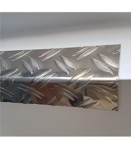 Aluminium Riffelblech DUETT 1,5/2,0 Mm Stark, 2000x250 Mm – Rutschhemmendes Tränenblech Für Innen & Außen