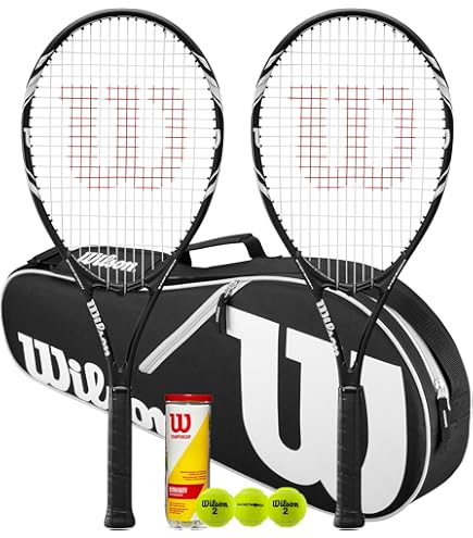 Wilson Matchpoint Tennis Racket Twin Set With Wilson Advantage