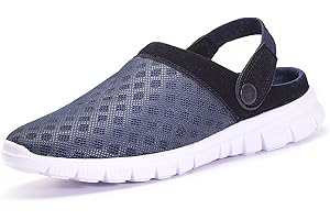 GAATPOT Unisex's Clogs Summer Slippers Slip On Garden Shoes Lightweight Mules,UK3-12