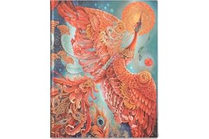 PAPERBLANKS Firebird (Birds of Happiness) Ultra Lined Journal: Flexi softcover, 100 gsm, ribbon marker, memento pouch, book edge printing, no closure