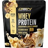 GEN GERMAN ELITE NUTRITION Whey Protein &ndash; Powder 1000g &ndash; Whey Isolate | Banana Bread - WPI &amp; WPC - Up to 23g Protein Per Serv