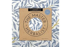 The Master Herbalist Fragrant FRESH LINEN Scented Drawer Liners in a BLUE WILLIAM MORRIS Design (FOLDED) | Pack of 5 Sheets | Contains Essential Oils | Made in the UK
