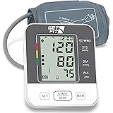 Get Fit Blood Pressure Monitor For Home Use - Medical Upper Arm Blood Pressure Machine Reader - Pulse Rate Monitor - 2x99 Mem