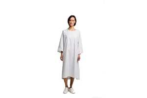 Tim Kähler OTTO Patient Shirt Nursing Shirt Nightdress One Size, White with print blue/green