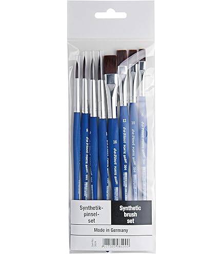 Pennello Rotondo Da Vinci Serie 373 - Fibra Sintetica Verde Per Hobby E Scuola - Foto 4