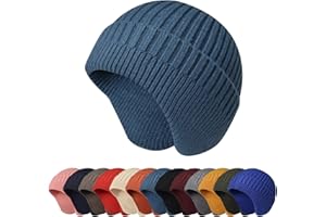 Enwokran Berretto Invernale con Paraorecchie,Caldo Cappello con Orecchie,Morbida Elastica Berretto Lavorato a Maglia, Cappelli Foderati in Pile Caldo e Spesso per attività all'aperto