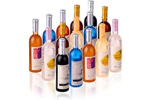 TIESOME 15 Bottiglie in Miniatura, Simpatiche Bottiglie di Vino in Resina per Casa delle Bambole Bottiglie per Mini Bottiglia di per Decorazioni per Il Tavolo da della Casa delle Bambole in Scala 1:12