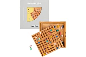 ‎LUCKIES OF LONDON Luckies of London Mello Sudoku | Holz-Sudoku | Entspannungs- & Achtsamkeits-Spiel | Modernes, farbiges Holzpuzzle | Wohnkultur, Wohnzimmer-Dekor & Couchtisch-Dekor