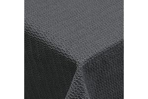 Venilia Rectangular Garden Tablecloth, Soft Foam Material, Tablecloth for the Garden and Balcony, Non-Slip, Tear-Resistant, 130 x 160 cm, Anthracite, 56901
