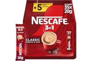 Nescafe 3in1 Instant Coffee Mix Stick 20g (30+5 Sticks)