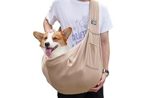 GOVNPJ Bandolera para Perro, Transportín para Perros Bolsa de Viaje para Mascotas Ajustable Bolso de Hombro para Perros Gatos Pequeño y Medianos,Bolsa De Transporte para Perros