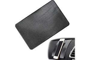 LOTNUT Alfombrillas Antideslizantes para Salpicadero de Coche, Alfombrilla Antideslizante Coche, Alfombra Antideslizante para Coche, para Fijación Gafas, Teléfonos Móviles, 19×12 cm (Negro)