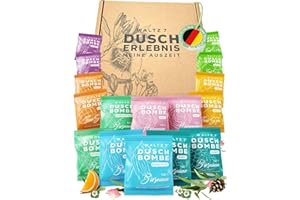 WALTZ 7 Set Bombes de Douche, 48 Sachet Mega Kit, 7 Senteurs, Aromatherapie, Calmant, Relaxant, Idee Cadeau Homme, Femme, Maman, Papa, Coffret Beaute