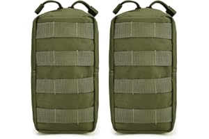 G4Free 2 Pack Zaino Tattiche Molle Utilità Compatta Gadget Attrezzatura Borsa edc Piccola Confezione Marsupio Pettorina Gilet Borsa da Sella per Campeggio Esterno Escursionismo Trekking