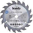 kwb chipboard Circular Saw Blade, Wood/Hardwood Saw Blade, 140 x 12, 7 mm, Clean cuts, Average Number of Teeth, 18 Teeth Z-18