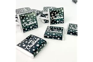 SWEET TREAT GIFTING CO. 25 Christmas Chocolate Neapolitans Sweets – Christmas Chocolates Merry Christmas Table Decoration Sweets