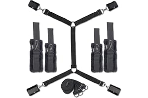 DaniChou® Premium bed restraints, extra plush & exclusive carabiner, restraints & bondage set, sex toys for bed, bondage set, BDSM set for couples, high quality sex toy set for hot sex games